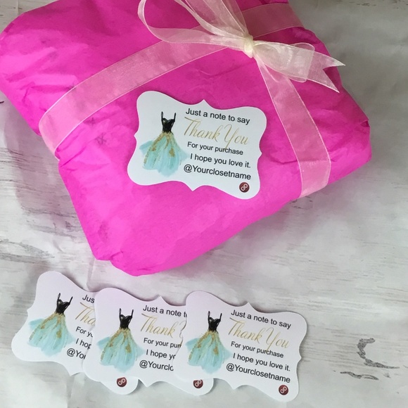 100 Poshmark  Personalized Closet  Business cards / Prom Dress - Picture 1 of 16